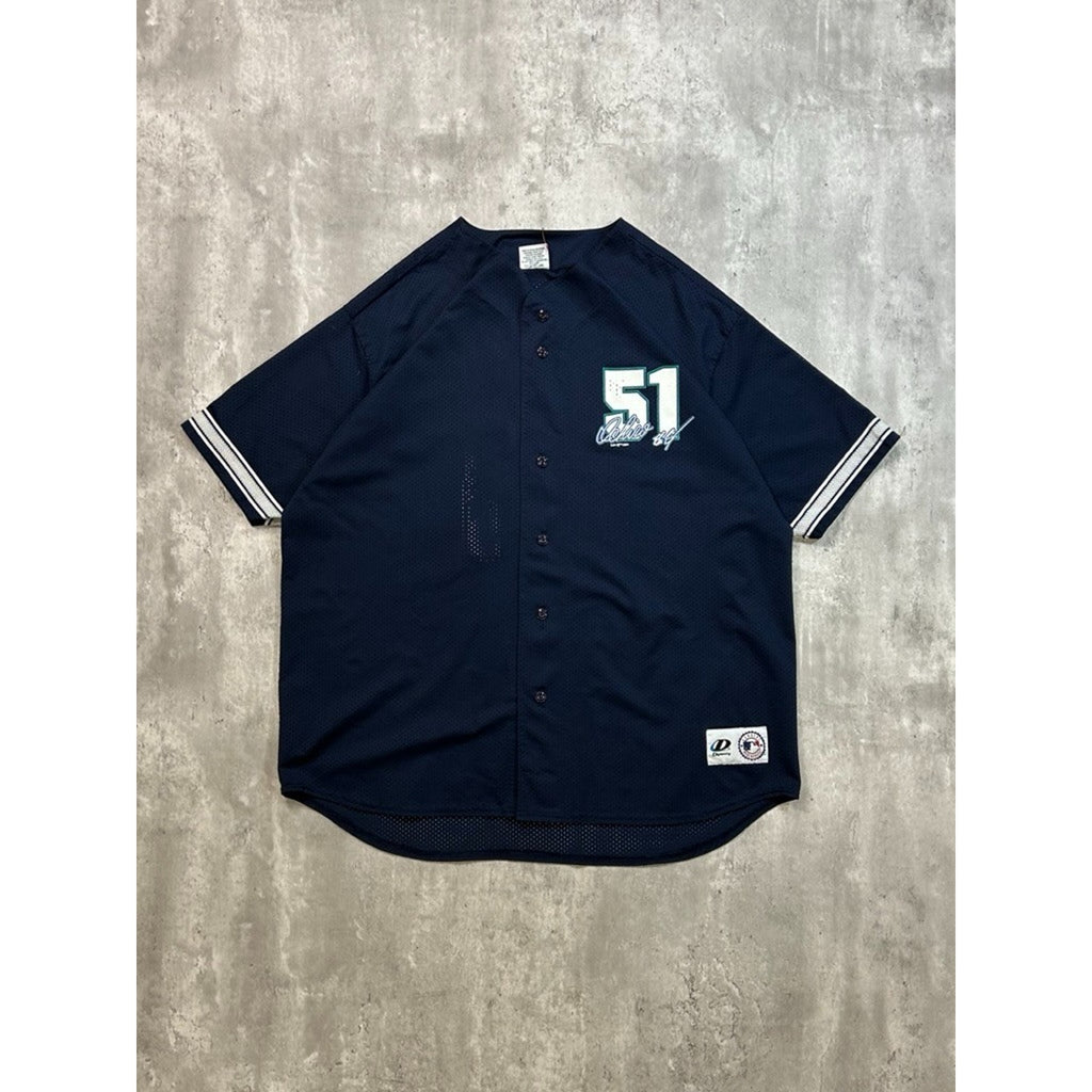 Vintage 2001 Ichiro Suzuki #51 Seattle Mariners Baseball Jersey Size 2XL