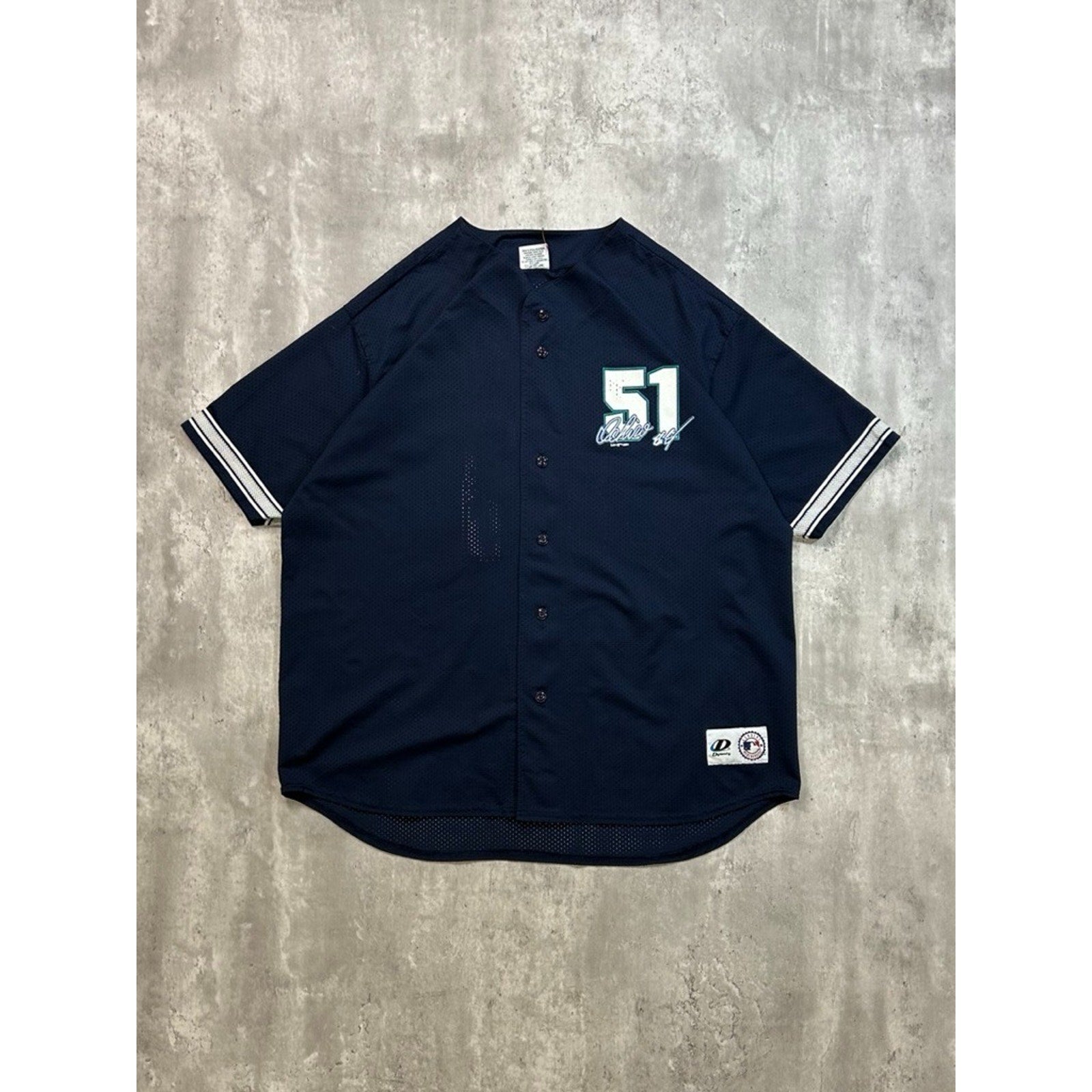 Vintage 2001 Ichiro Suzuki #51 Seattle Mariners Baseball Jersey Size 2XL
