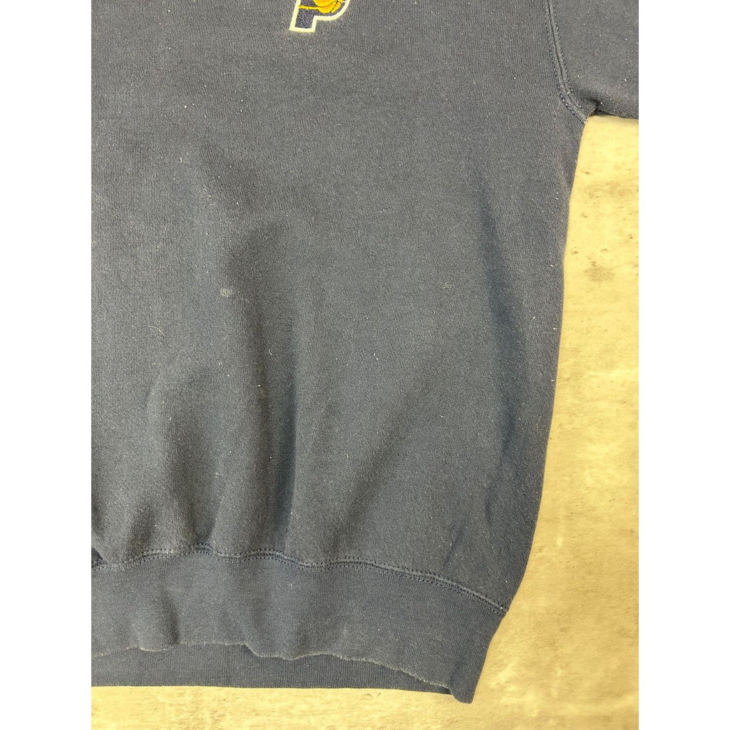Vintage 90s Indiana Pacers NBA Embroidered Spellout Basketball Sweatshirt Medium