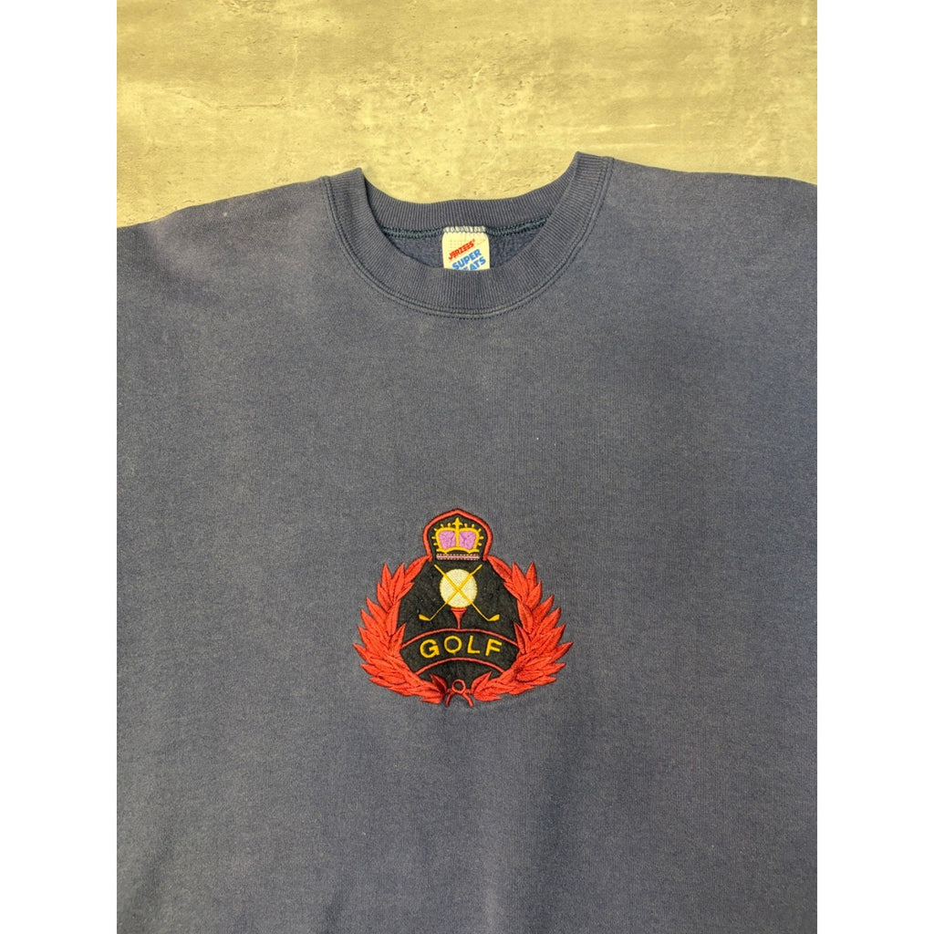 Vintage 90s Embroidered Golf Crest Sweatshirt Size XL