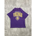 Vintage 1993 Minnesota Vikings NFL Spellout Graphic Button Up Shirt Size XL