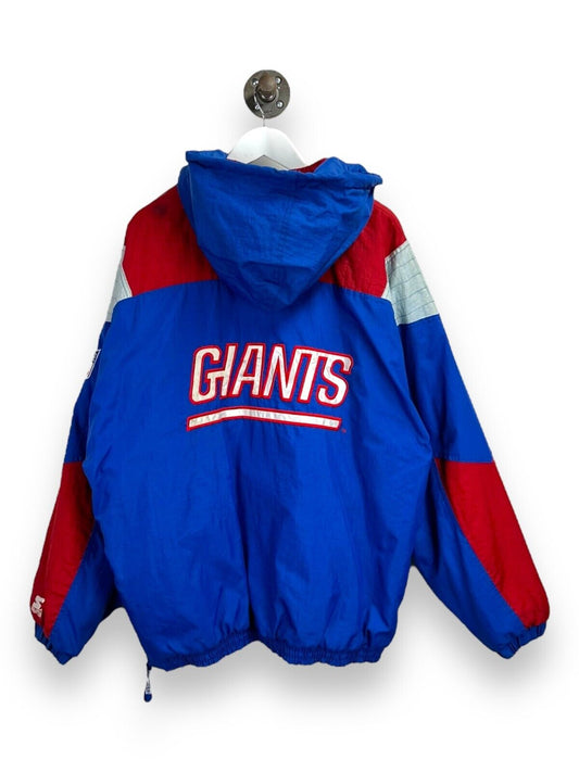 Vintage New York Giants NFL Starter Insulated 1/2 Zip Jacket Size XL