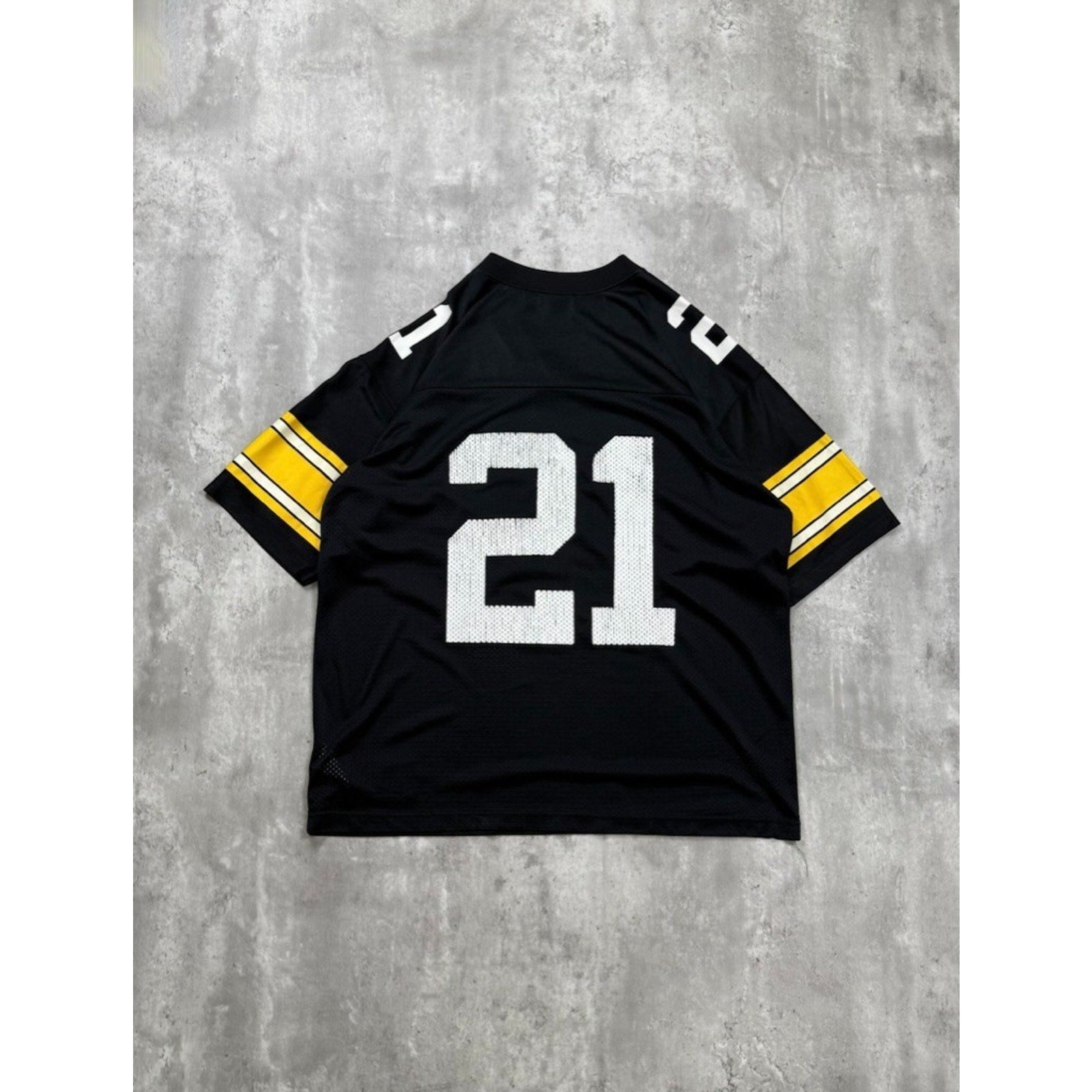 Vintage Iowa Hawkeyes #21 NCAA Adidas Black Football Jersey Size Large