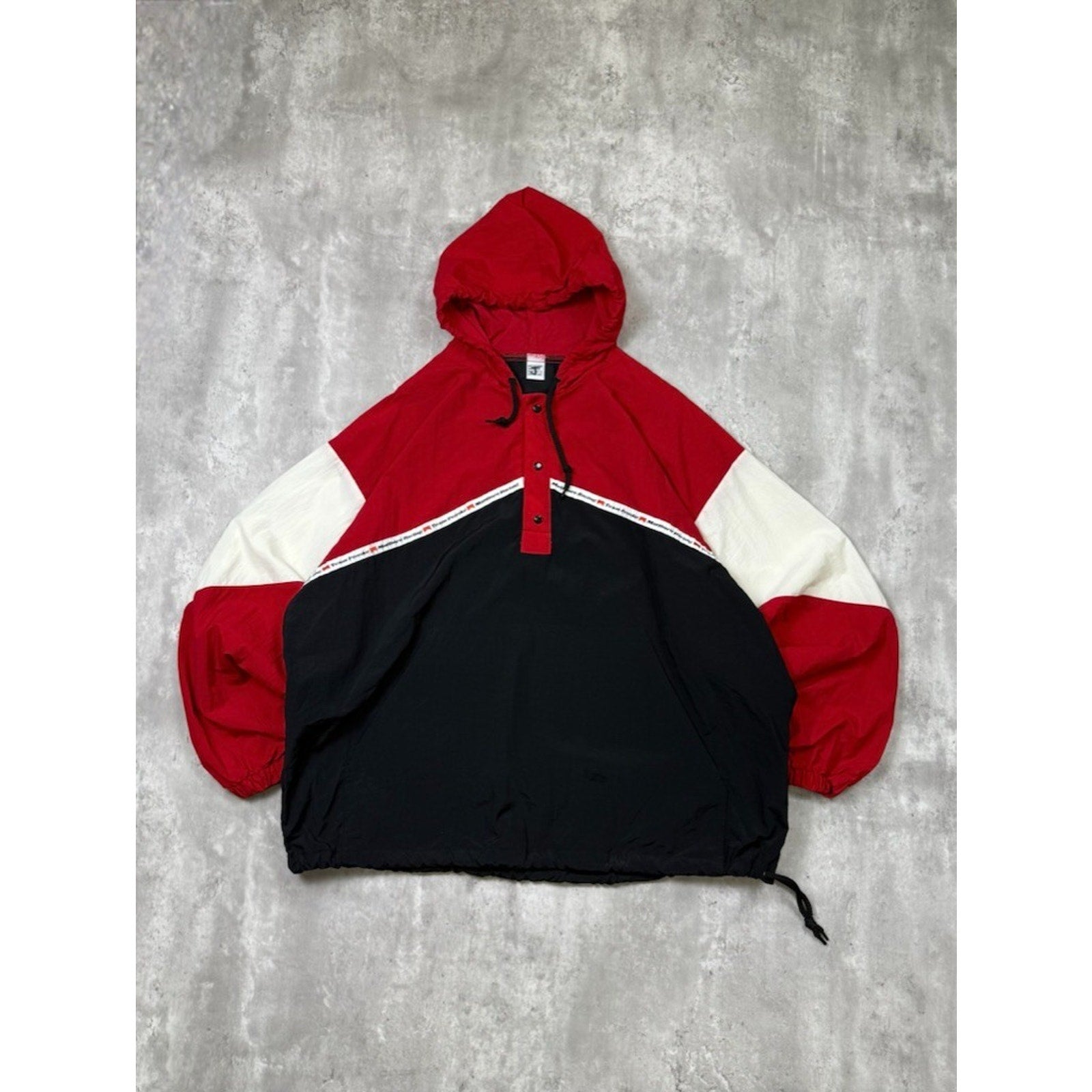 Vintage Marlboro Team Penske Racing 1/4 Button Windbreaker Jacket Size XL