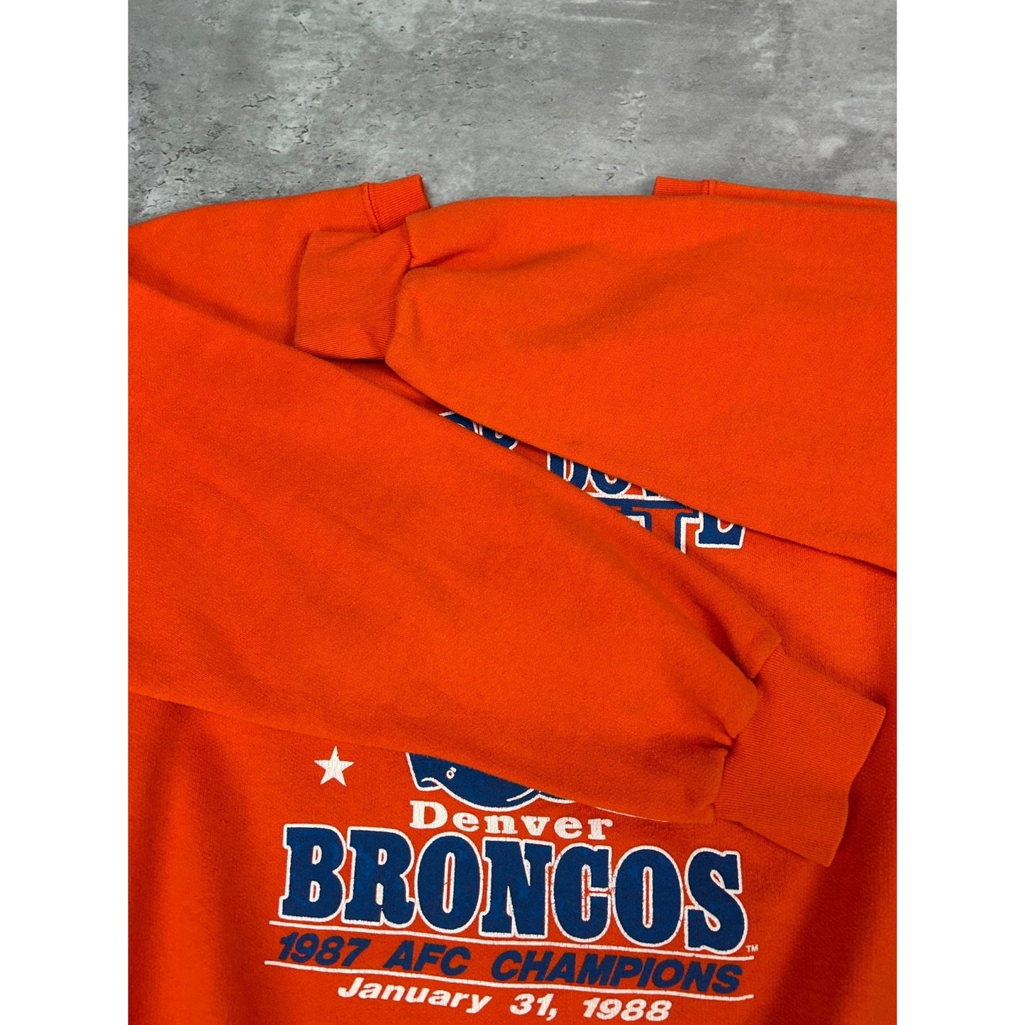 Vintage 1988 Denver Broncos NFL Super Bowl XXII Champs Sweatshirt Size Medium