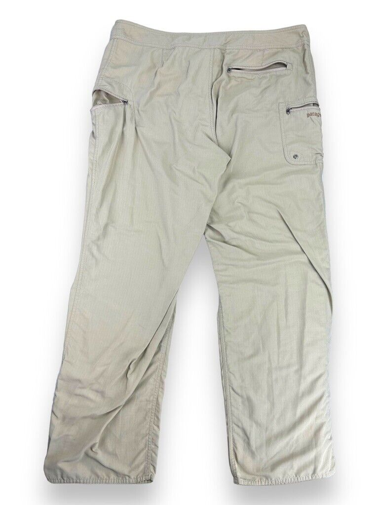 Vintage Patagonia Nylon Ripstop Hiking Pants Size 38 Beige