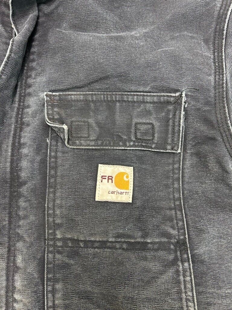 Carhartt FR HRC4 Quilted Lined Canvas Workwear Arctic Jacket Size Large