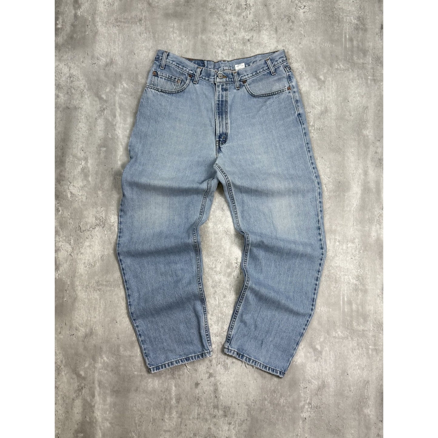 Vintage 90s Levis 550 Red Tab Light Wash Denim Pants Size 35 Blue