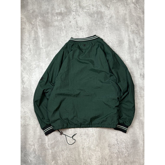 Vintage 90s Ohio University NCAA Embroidered Pull Over Windbreaker Jacket Sz XL