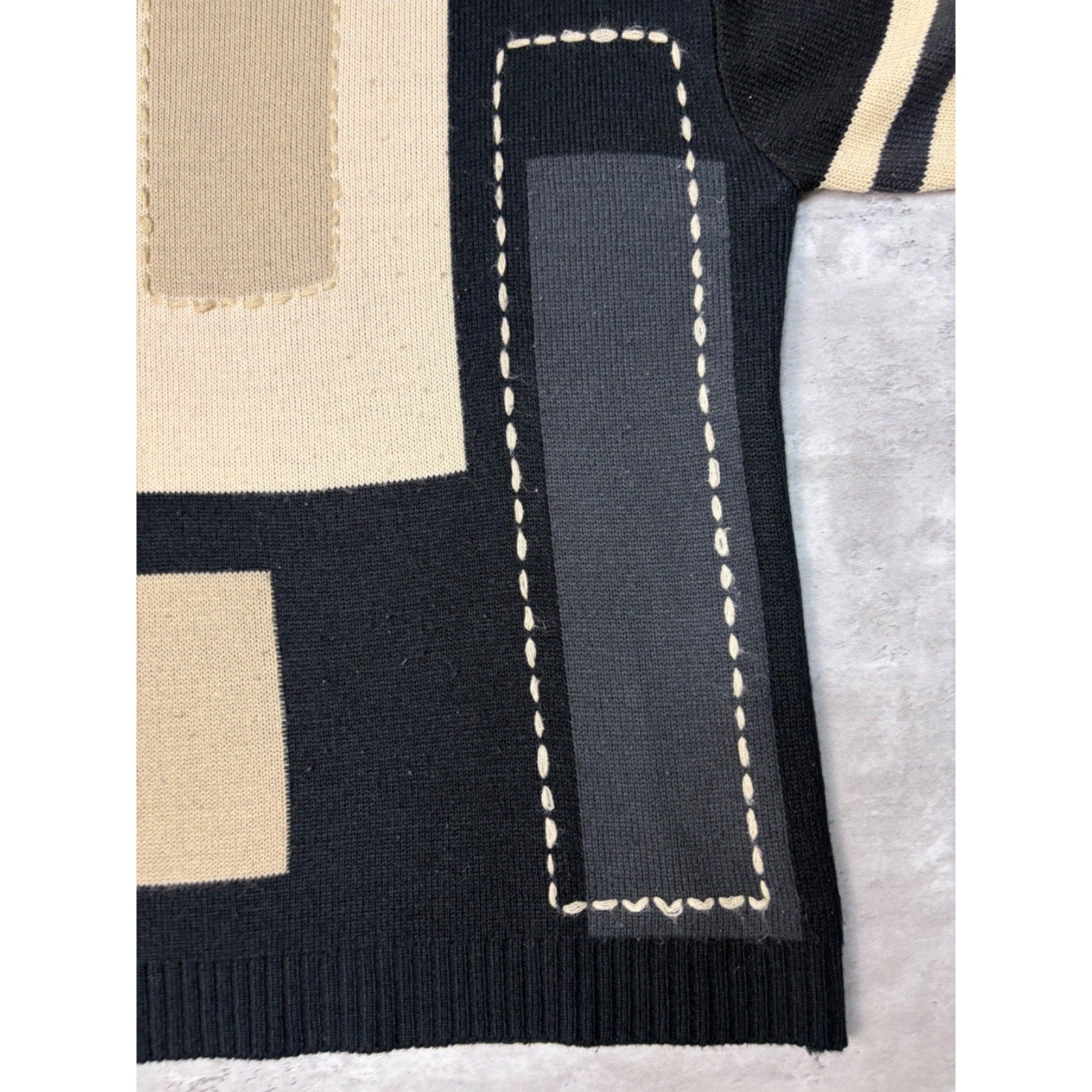 Vintage Y2K Southpole Tonal Block Knit Sweater Size Medium
