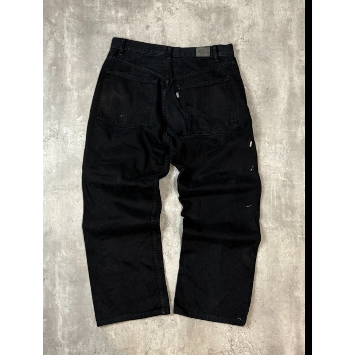 Vintage 2000s Levis Sivler Tab Straight Fit Black Denim Pants Size 34