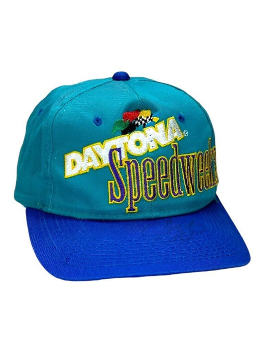 Vintage 1995 Daytona Speedway Nascar Embroidered Snapback Hat OSFA 90s