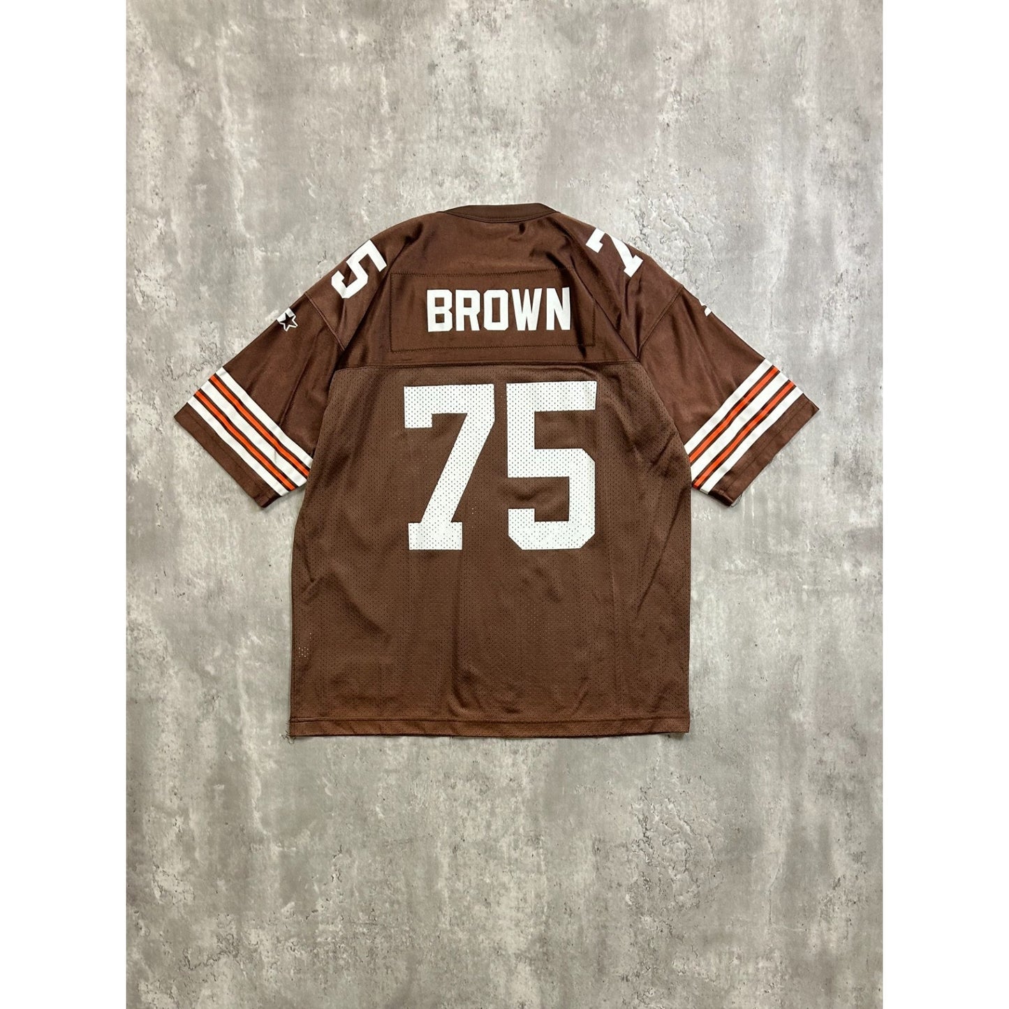 Vintage 1998 Lomas Brown #75 Cleveland Browns NFL Football Jersey YOUTH XL
