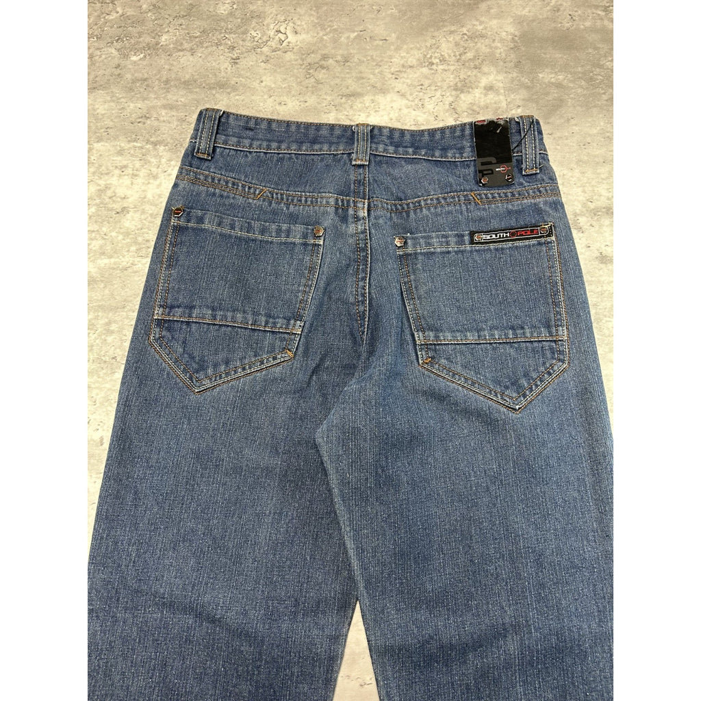 Vintage Y2K Southpole Dark Wash Denim Pants Size 30 Blue