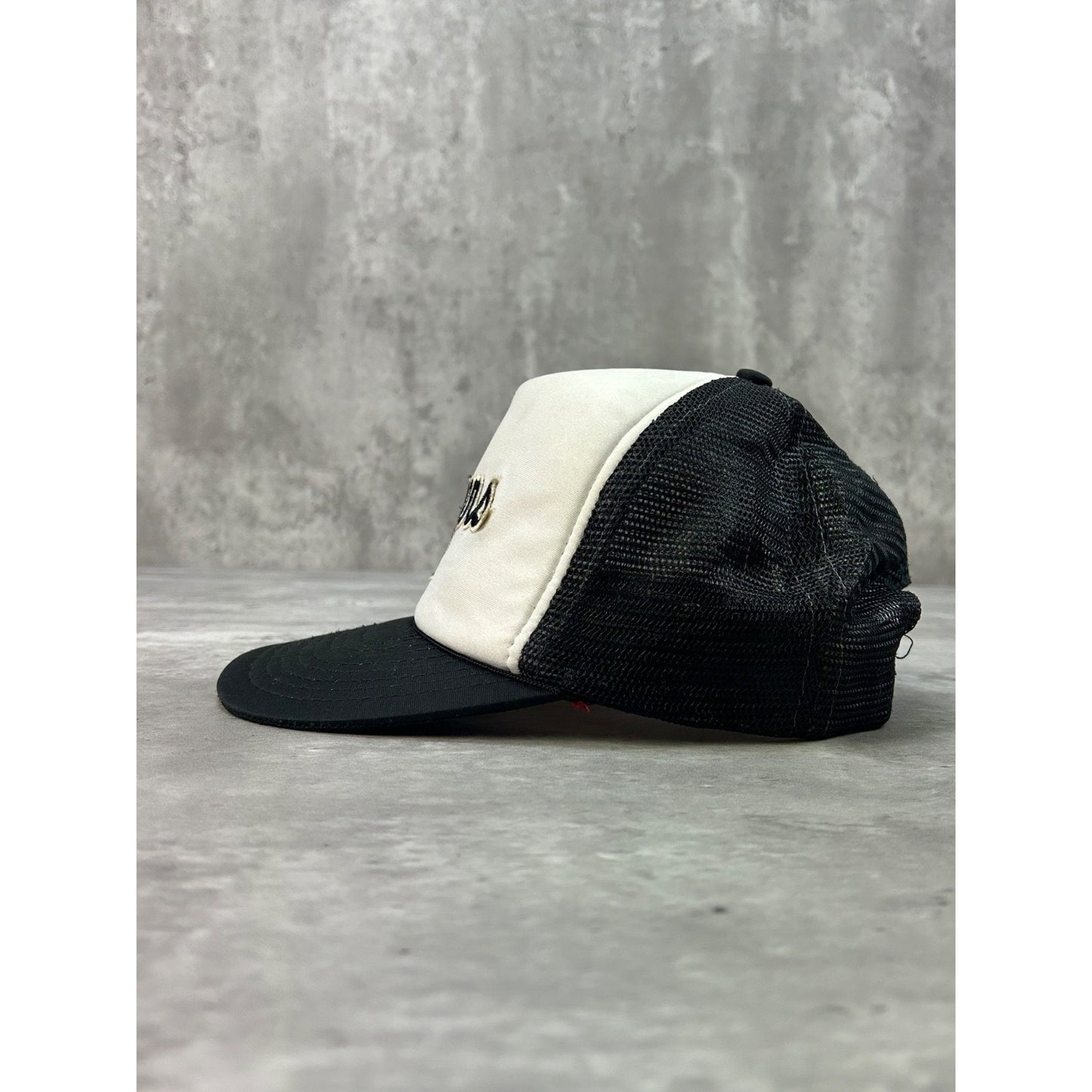 Vintage 80s/90s Flyers Embroidered Spellout Trucker Snapback Hat OSFA