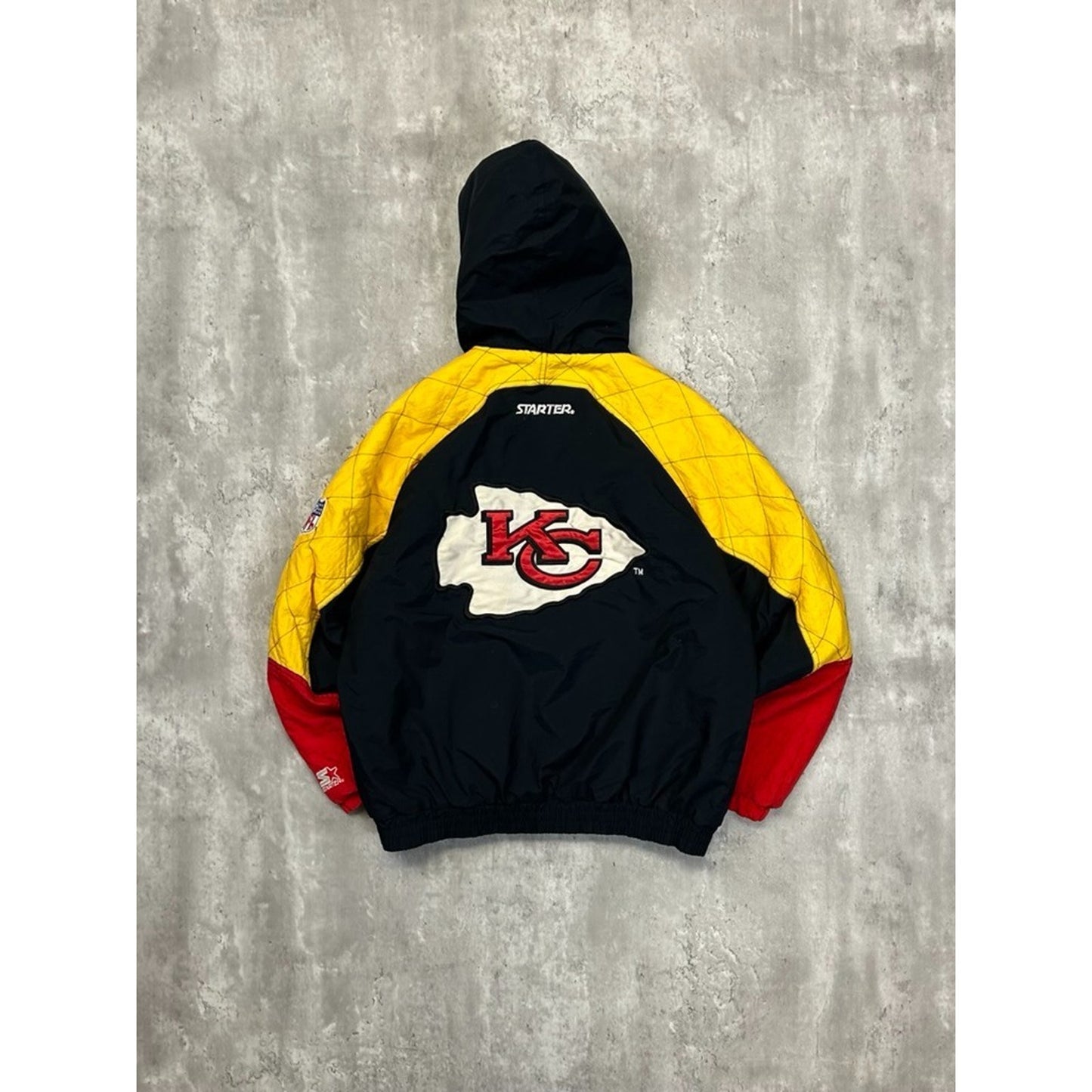 Vintage 90s Kansas City Chiefs NFL Embroidered Insulated Starter Jacket Medium
