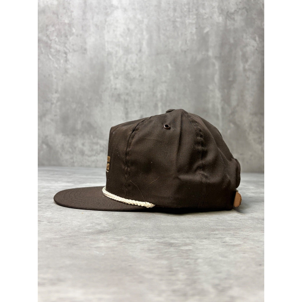Vintage Team Amana Embroidered Spellout Golf Strapback Hat OSFA