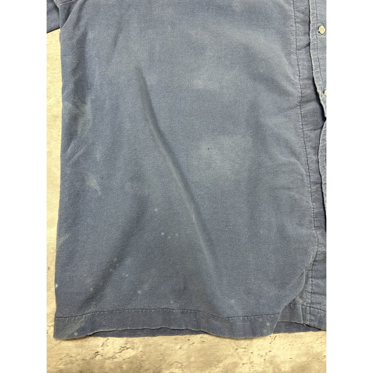 Vintage 90s Pearl Snap Long Sleeve Button Up Shirt Size 2XL Blue