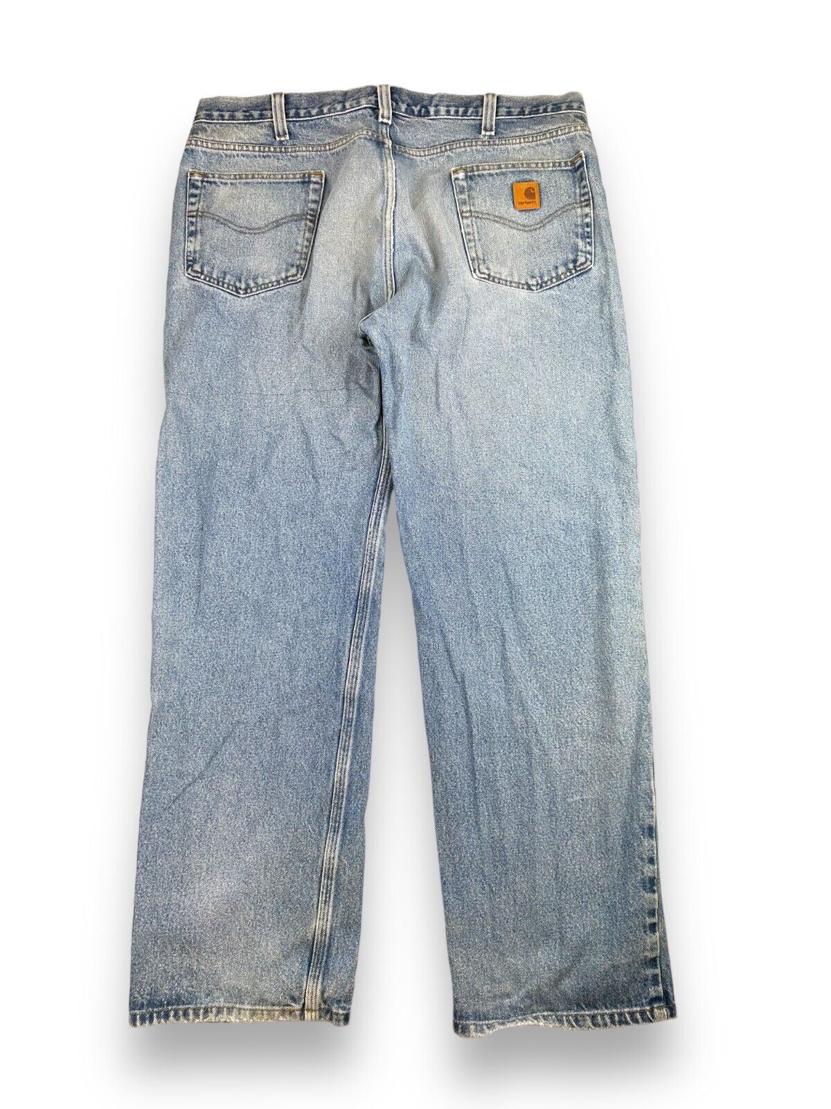 Vintage Carhartt Traditional Fit Work Wear Light Wear Denim Pants Size 39W B480