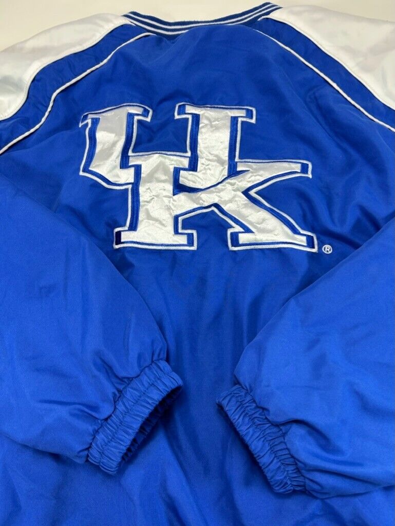 Kentucky Wildcats NCAA Embroidered Pullover Lightweight Jacket Size 2XL Blue