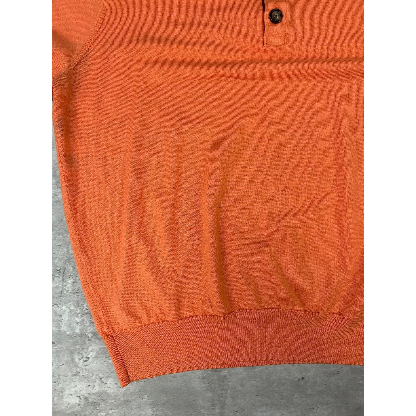 Vintage 1/4 Button Pullover Lightweight Knit Sweater Size XL