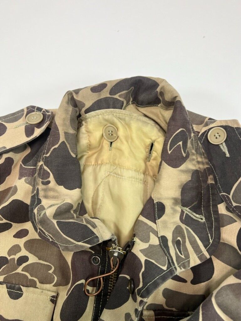 Vintage Duck Bay Duck Hunting Camo Field Jacket Size Medium