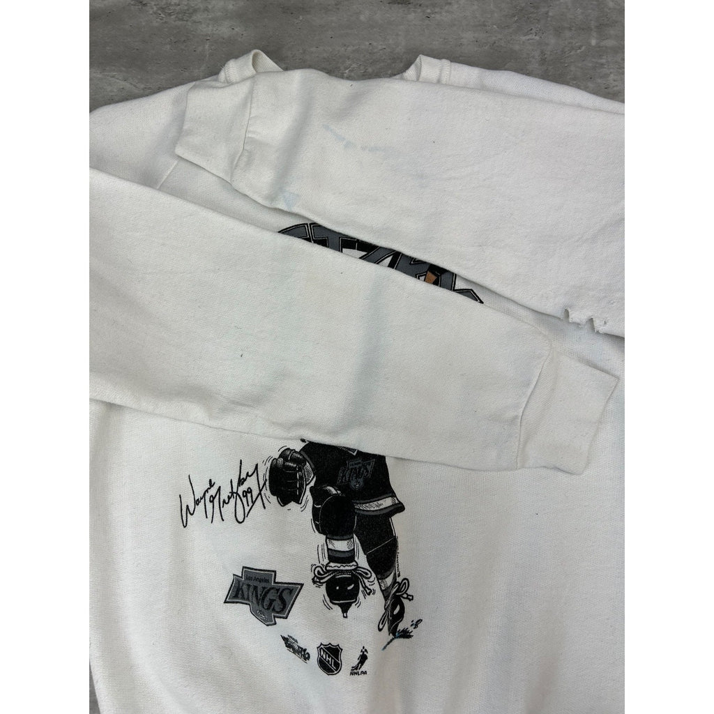 Vintage 1988 Wayne Gretzky Los Angeles Kings NHL Caricature Sweatshirt Size Med