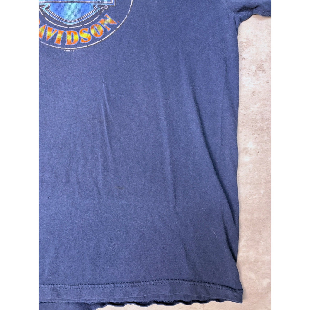 Vintage 2007 Harley Davidson Emblem Graphic Spellout T-Shirt Size XL