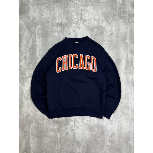 Vintage 90s Chicago Bears NFL Arc Spellout Football Sweatshirt Size Large