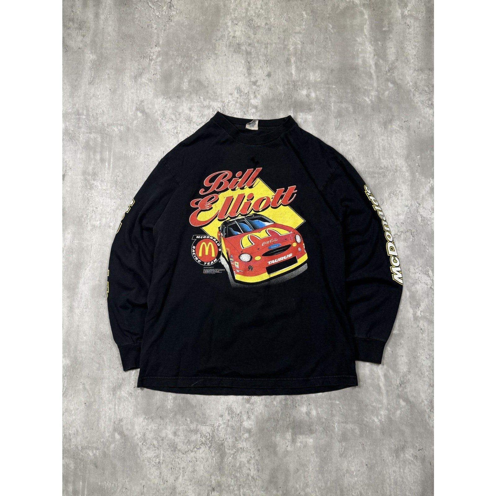 Vintage 1999 Bill Elliott #94 Nascar Racing Graphic Long Sleeve T-Shirt Sz Large