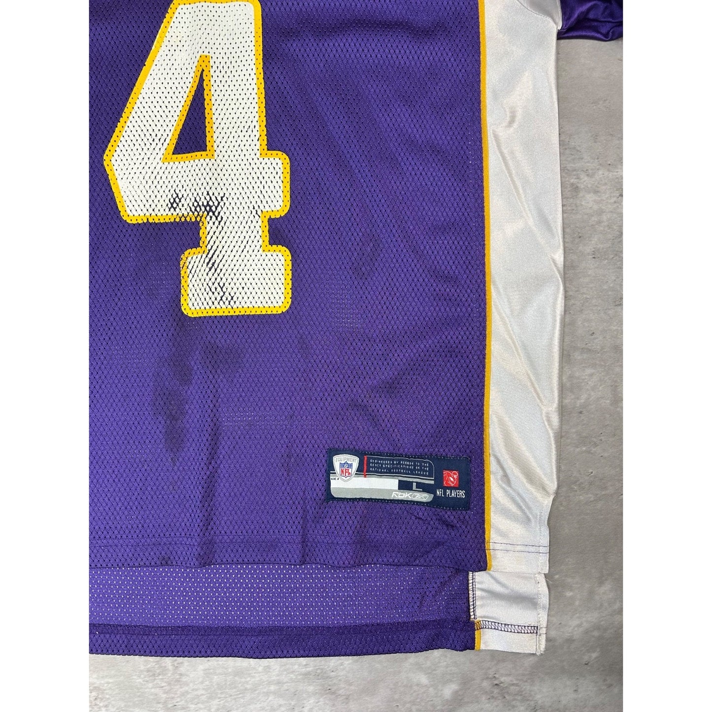 Brett Favre #4 Minnesota Vikings NFL Reebok Football Jersey Size Large
