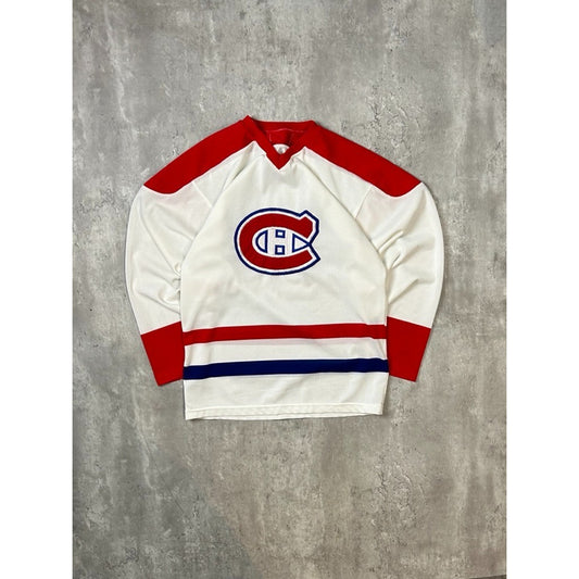 Vintage 90s Montreal Canadiens NHL Hockey Jersey Size White Small