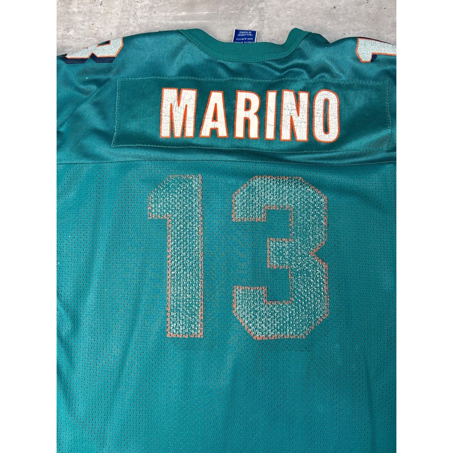 Vintage 90s Dan Marino #13 Miami Dolphins NFL Champion Football Jersey Size XL