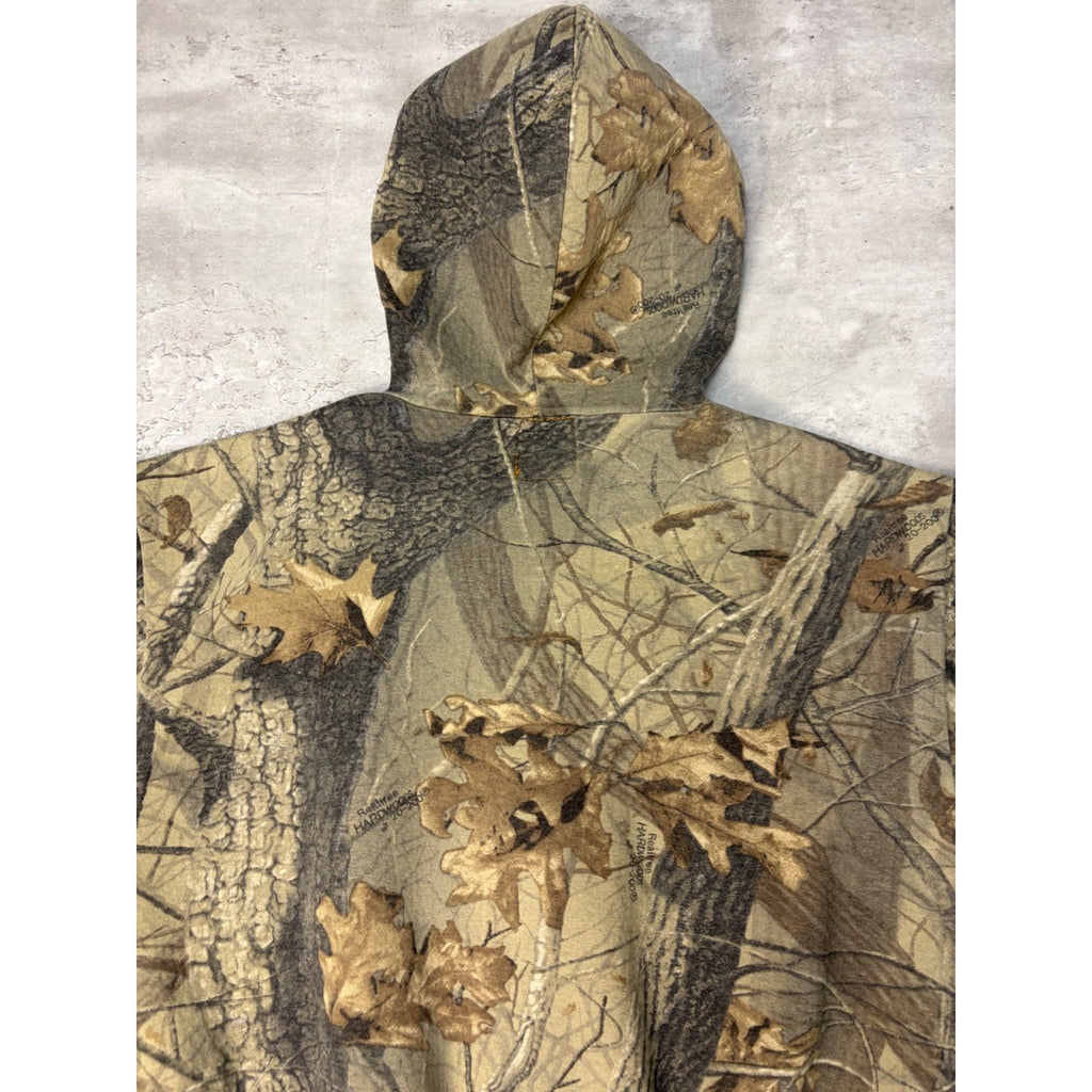 90s Outdoors Outfitters Camo Full Zip Hooded Hunting Sweatshirt Sz Medium