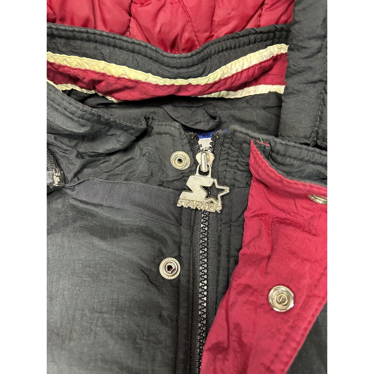 Vintage 1996 Hamilton Tiger Cats CFL Grey Cup Insulated Starter Jacket Sz Large