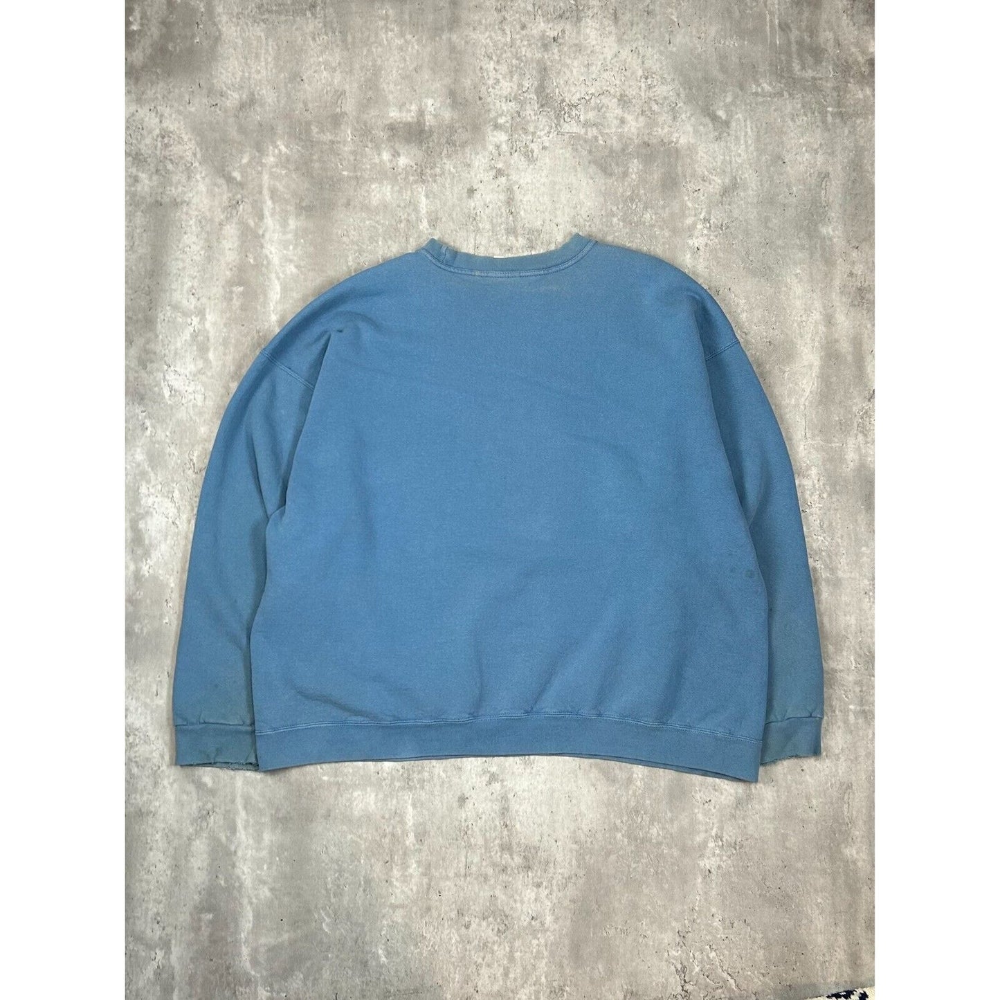 Vintage 90s Nike Embroidered Mini Swoosh Crewneck Sweatshirt Size 2XL Blue