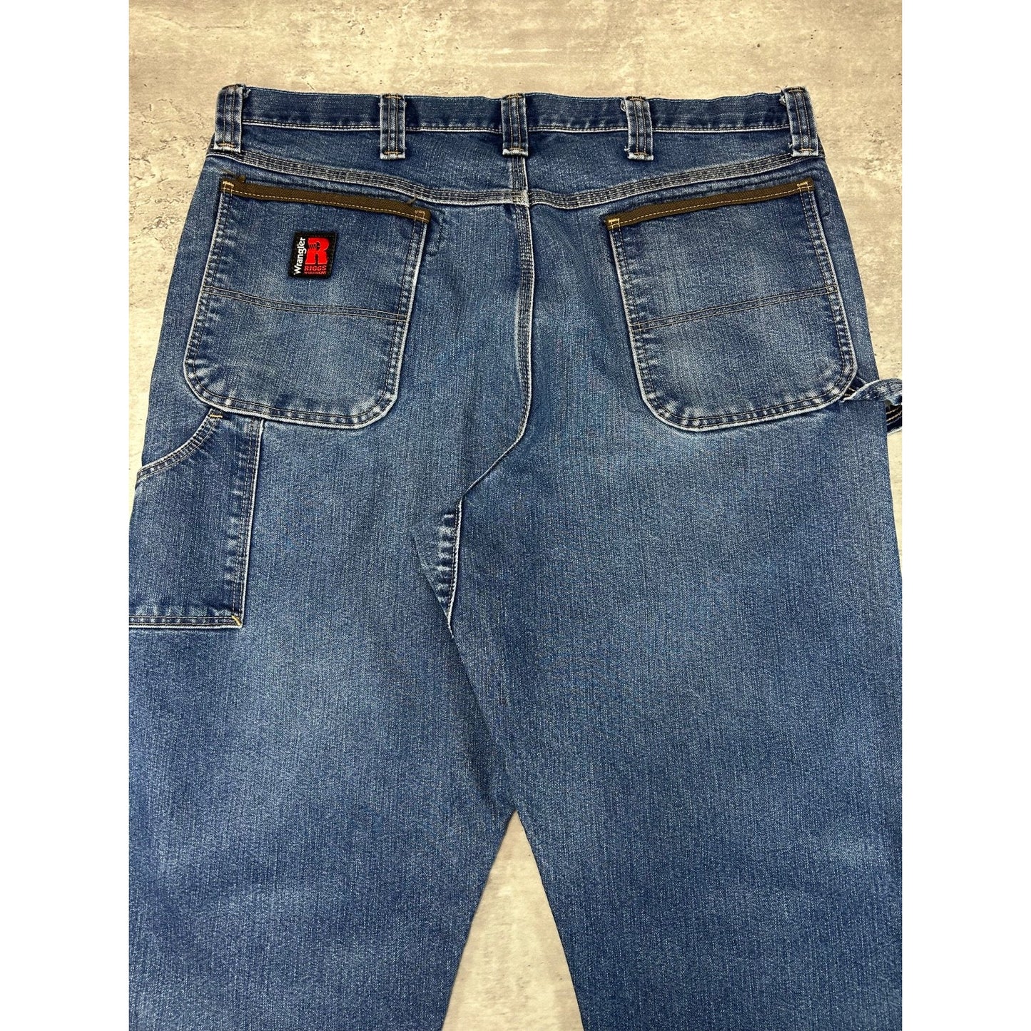 Vintage Wrangler Riggs Medium Wash Denim Carpenter Pants Size 39