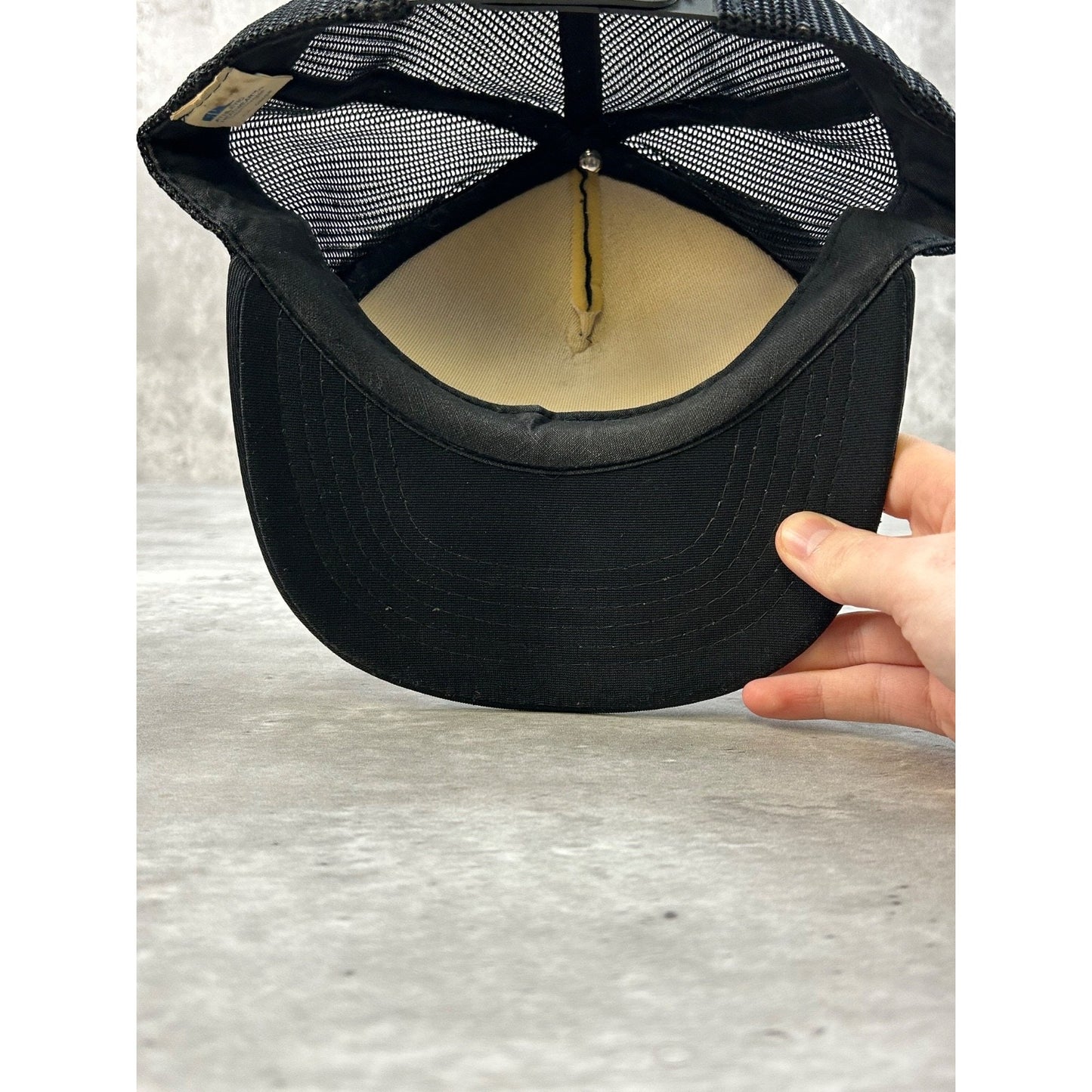 Vintage 80s Jack Daniels Whiskey Graphic Logo Trucker Snapback Hat OSFA