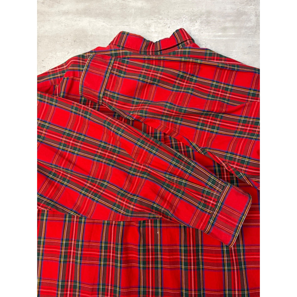 Vintage Polo Ralph Lauren Embroidered Pony Cropped Button Up Shirt Size 2XL
