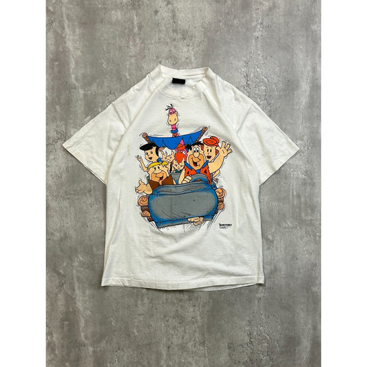 Vintage 1991 The Flintstones Cartoon Tv Show Promo Graphic T-Shirt Size Large