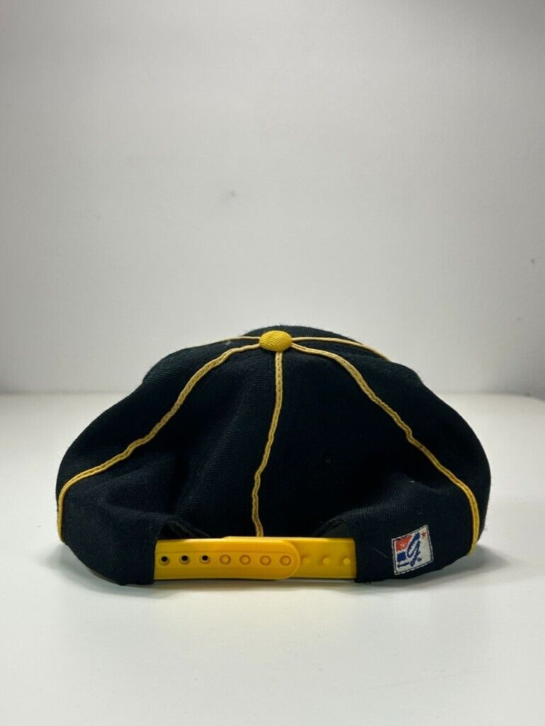 Vintage 90s Pittsburgh Penguins NHL Embroidered Spell Out Snapback Hat OSFA