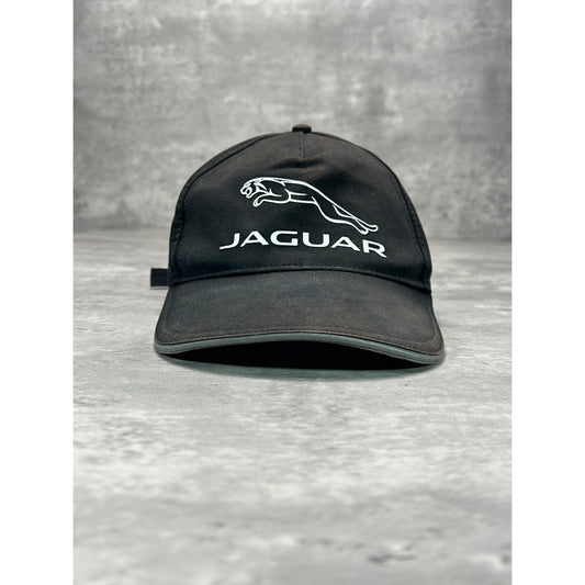 Vintage Jaguar Car Logo Graphic Strapback Hat OSFA