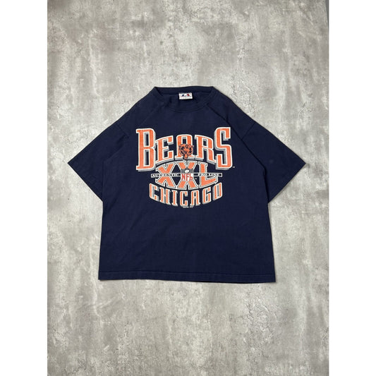 Vintage 1994 Chicago Bears NFL Spellout Logo Graphic T-Shirt Size Large