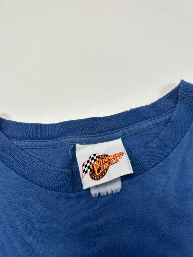 Vintage Jeff Gordon #24 Nascar Embroidered Pocket T-Shirt Size XL Blue