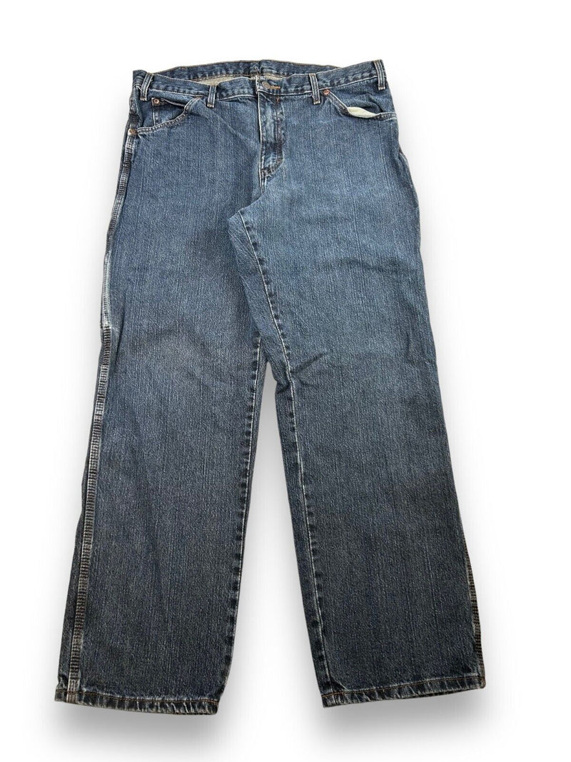 Dickies Work Wear Dark Wash Carpenter Pants Size 36W Blue