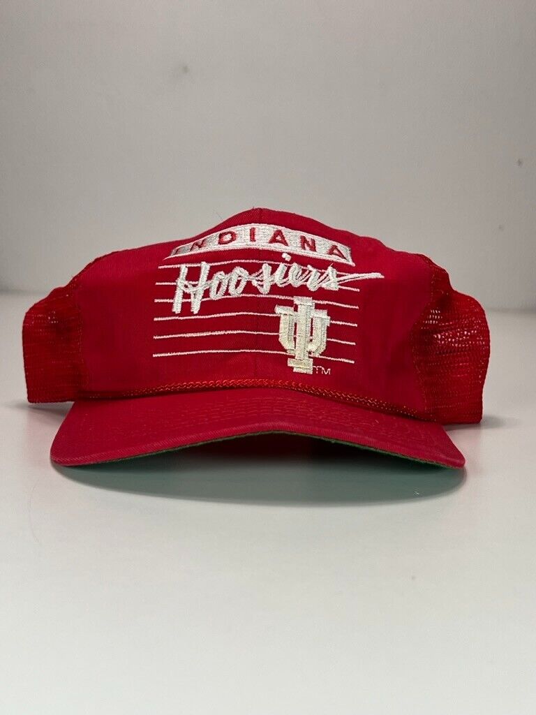 Vintage 90s Indiana Hosiers NCAA Embroidered Trucker Snapback Hat OSFA