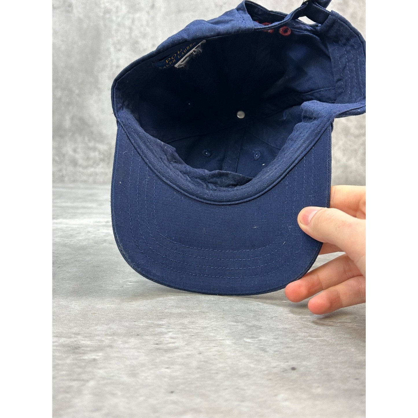 Vintage Polo Ralph Lauren Embroidered Pony Snapback Hat YOUTH OSFA