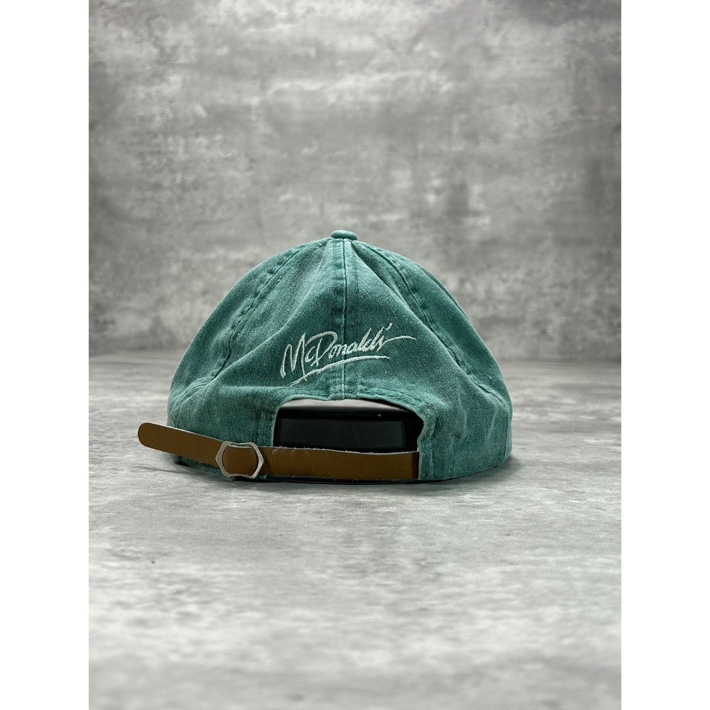 Vintage 90s McDonalds Embroidered Classic Logo Strapback Hat OSFA Green