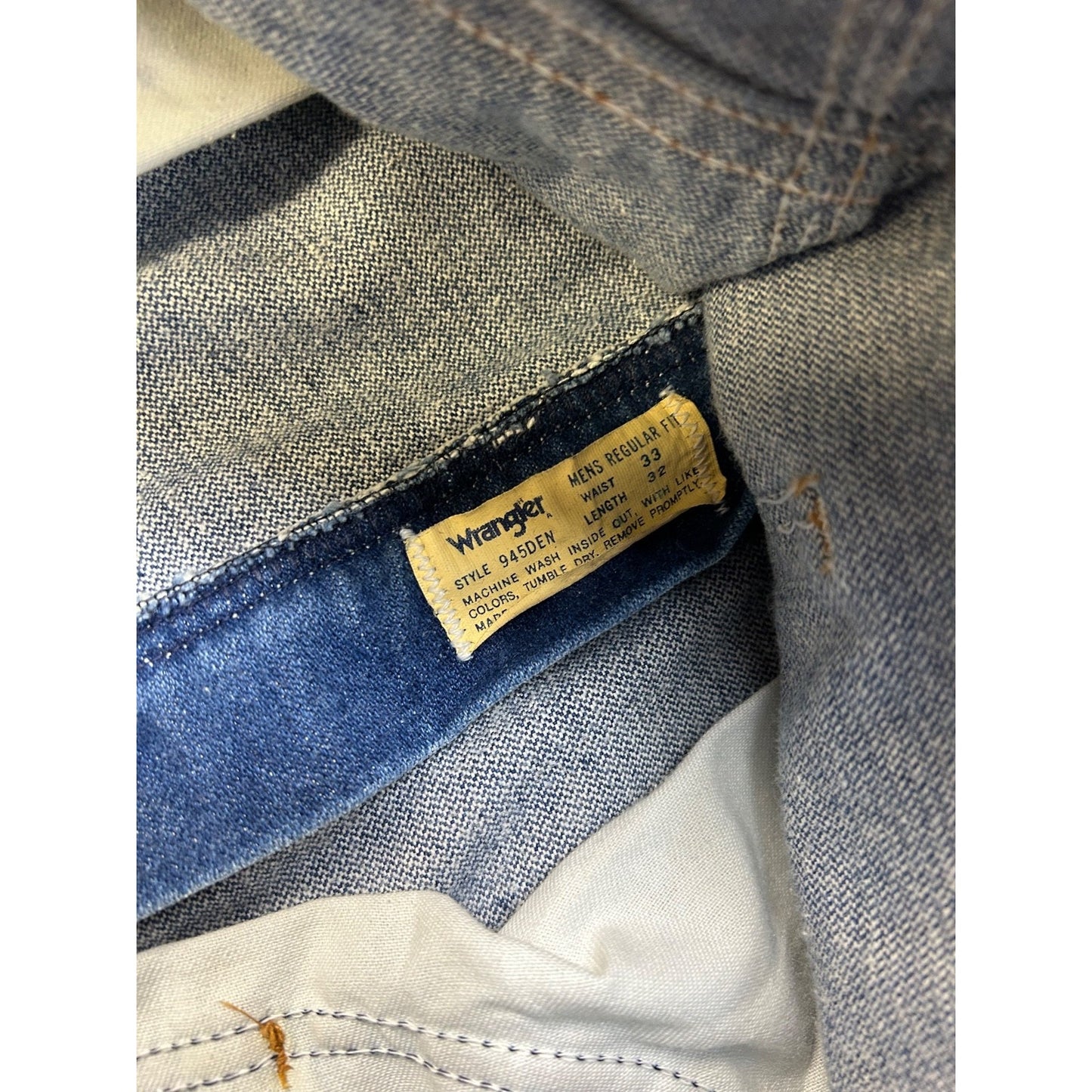 Vintage 80s Wrangler Western Dark Wash Denim Pants Size 30