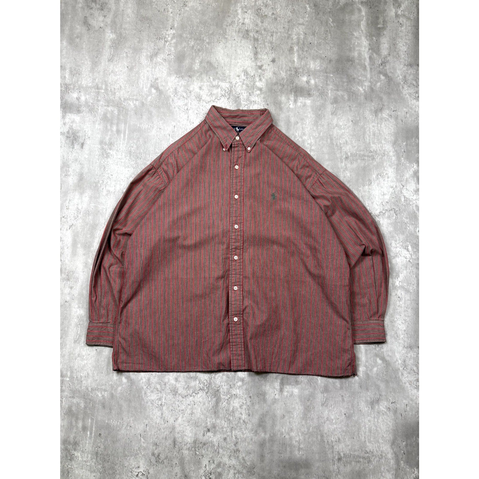 Vintage Polo Ralph Lauren Embroidered Pony Cropped Button Up Shirt Size XL